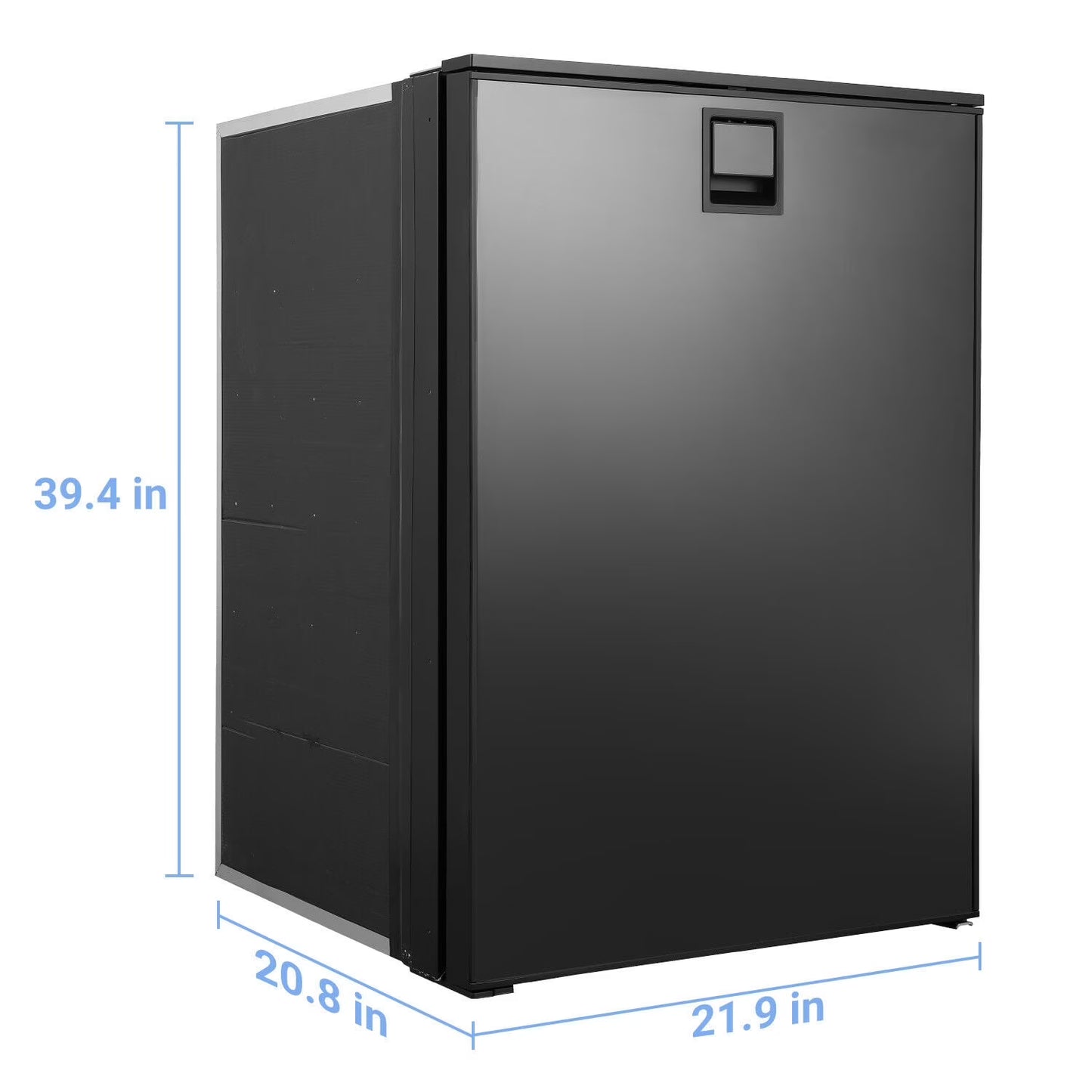Smad 4.5 Cu ft/130L DC 12/24V RV Refrigerator with Freezer Compact Portable Fridge
