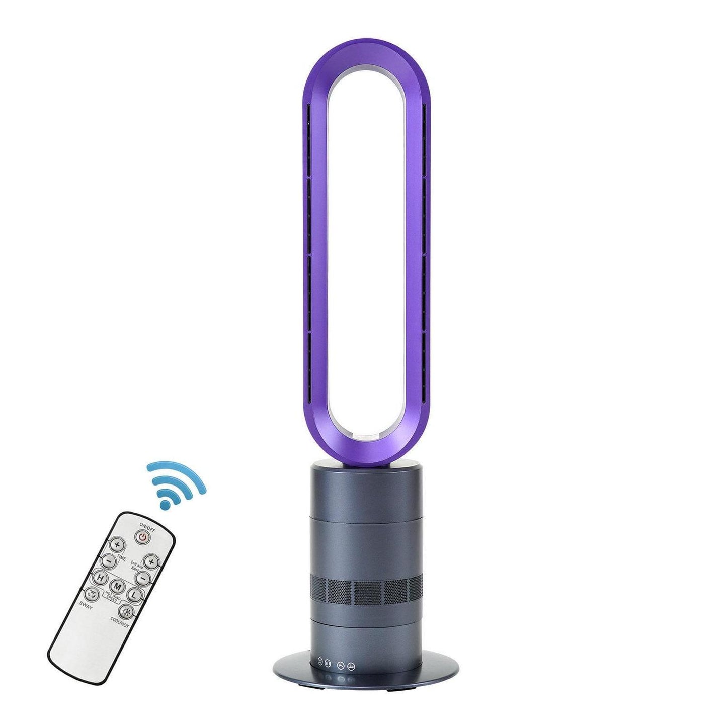 32 inch Bladeless Tower Fan. 9h Timer 10 Speeds With Remote Control. Air Circulator Fan For Home Air Conditioner