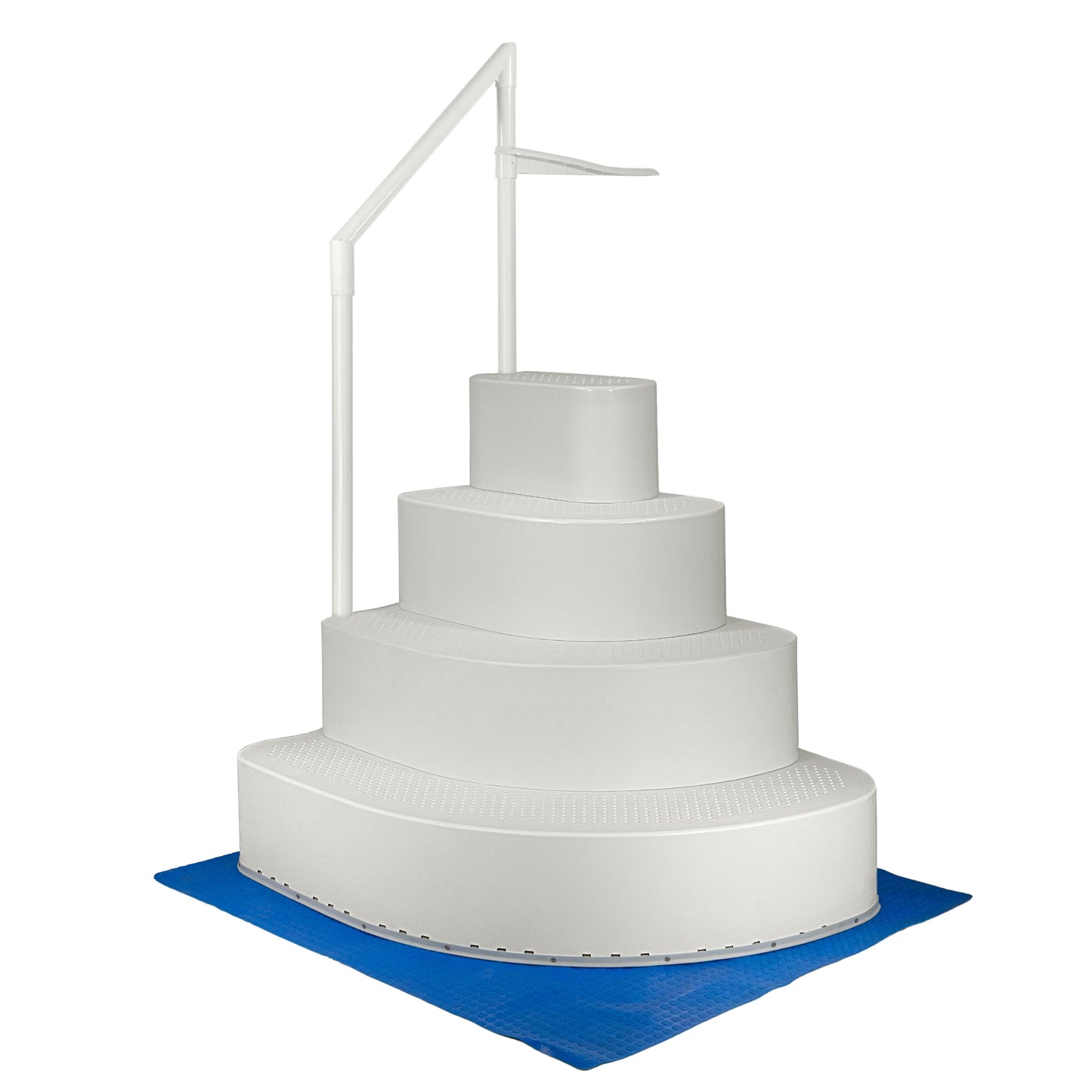 Aqua Select Resin Step in a Box Ultra Sturdy Steps, Oyster Shell White(Oyster Shell White)