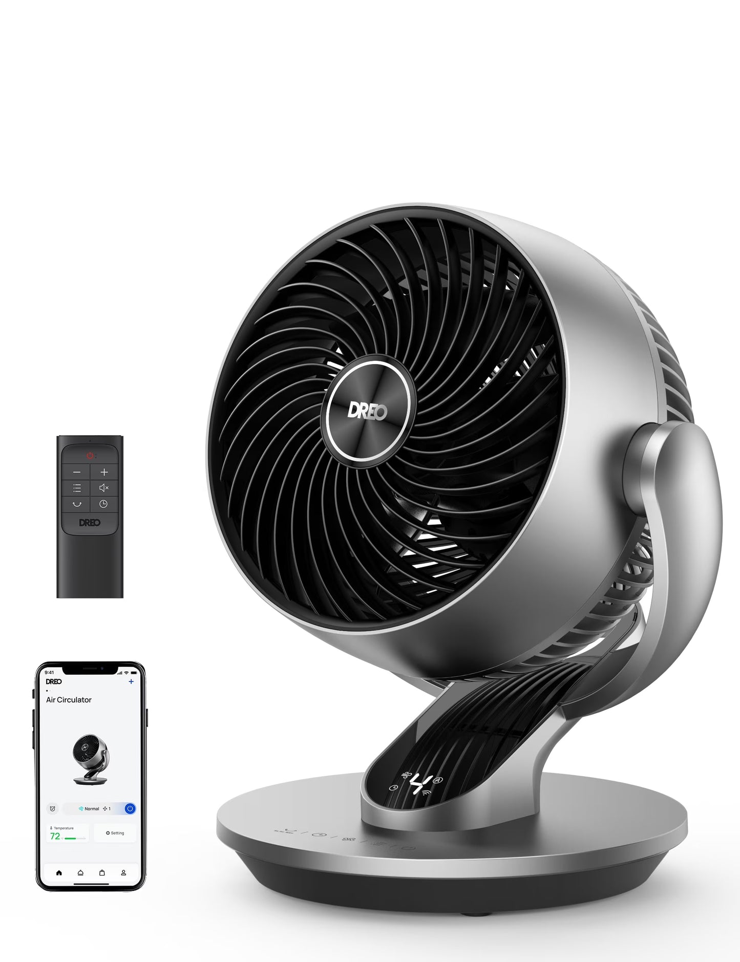 Dreo 10.24 in 4-Speed Oscillating 343 CFM Air Circulator Fan