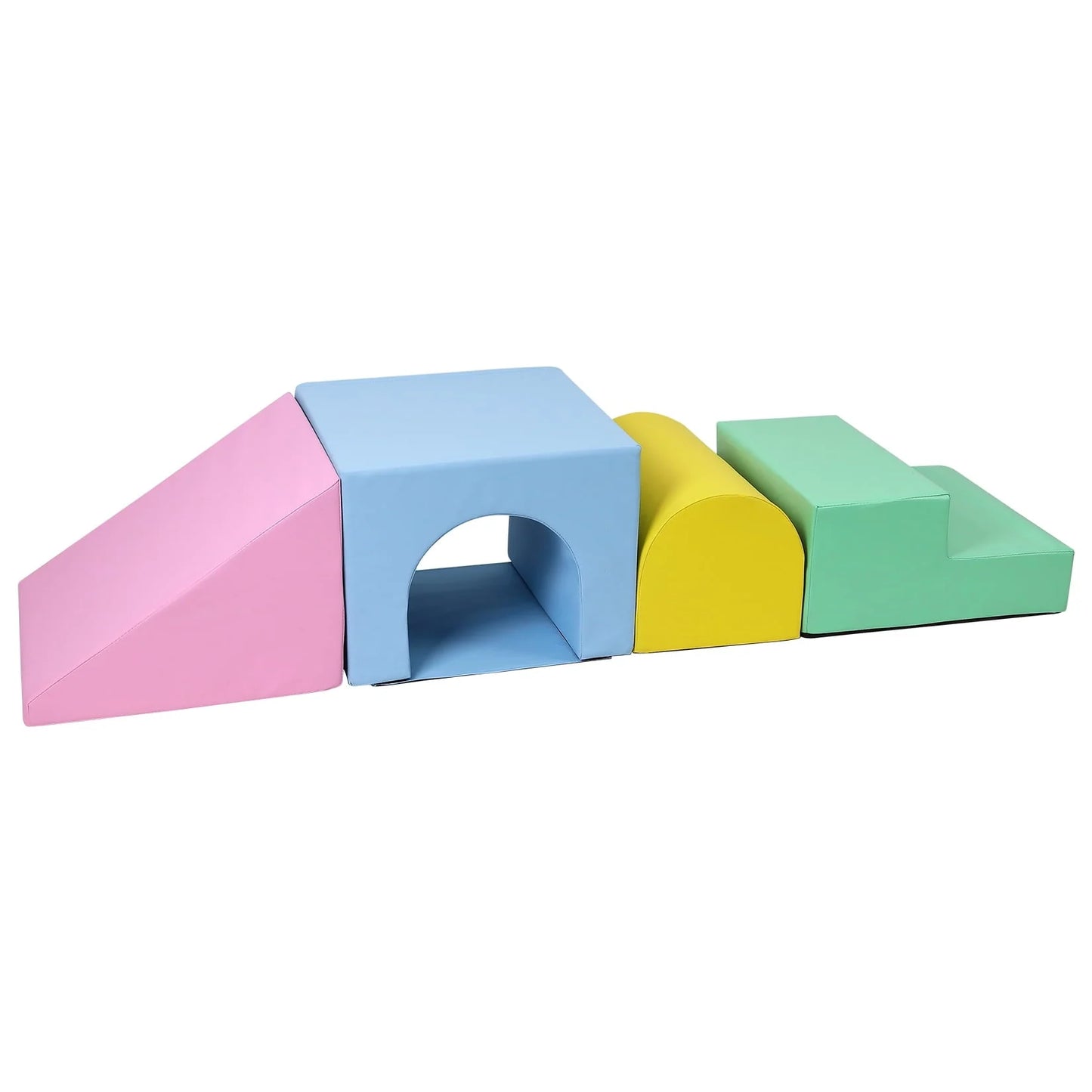 Soft Climbing Indoor Set, Foam Climbing Blocks for Toddlers, Climbing, and Sliding Activity Play Set,4PCS