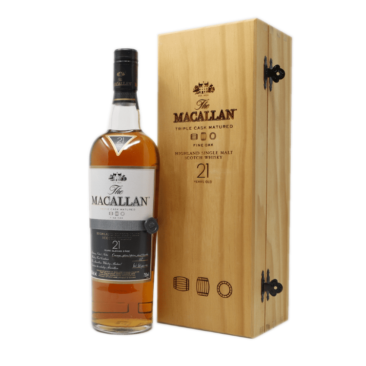 Macallan Fine Oak 21 Year Old Scotch Single Malt Whiskey(750ML/86/43%)