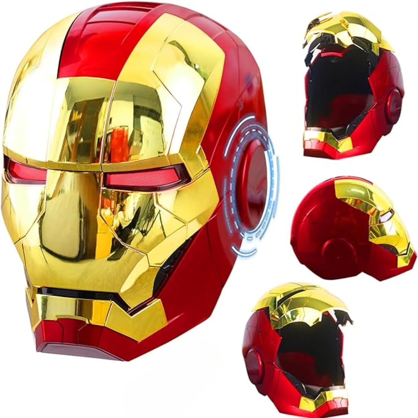 ZUITEH Iron-HeroMan Helmet, New Iron-superhero Mask with Jarvis Voice RemoteTouch Controlled Open/Close, Collectible Real-life,Superhero Mask for Halloween Costume Christmas Birthday Cosplay Party