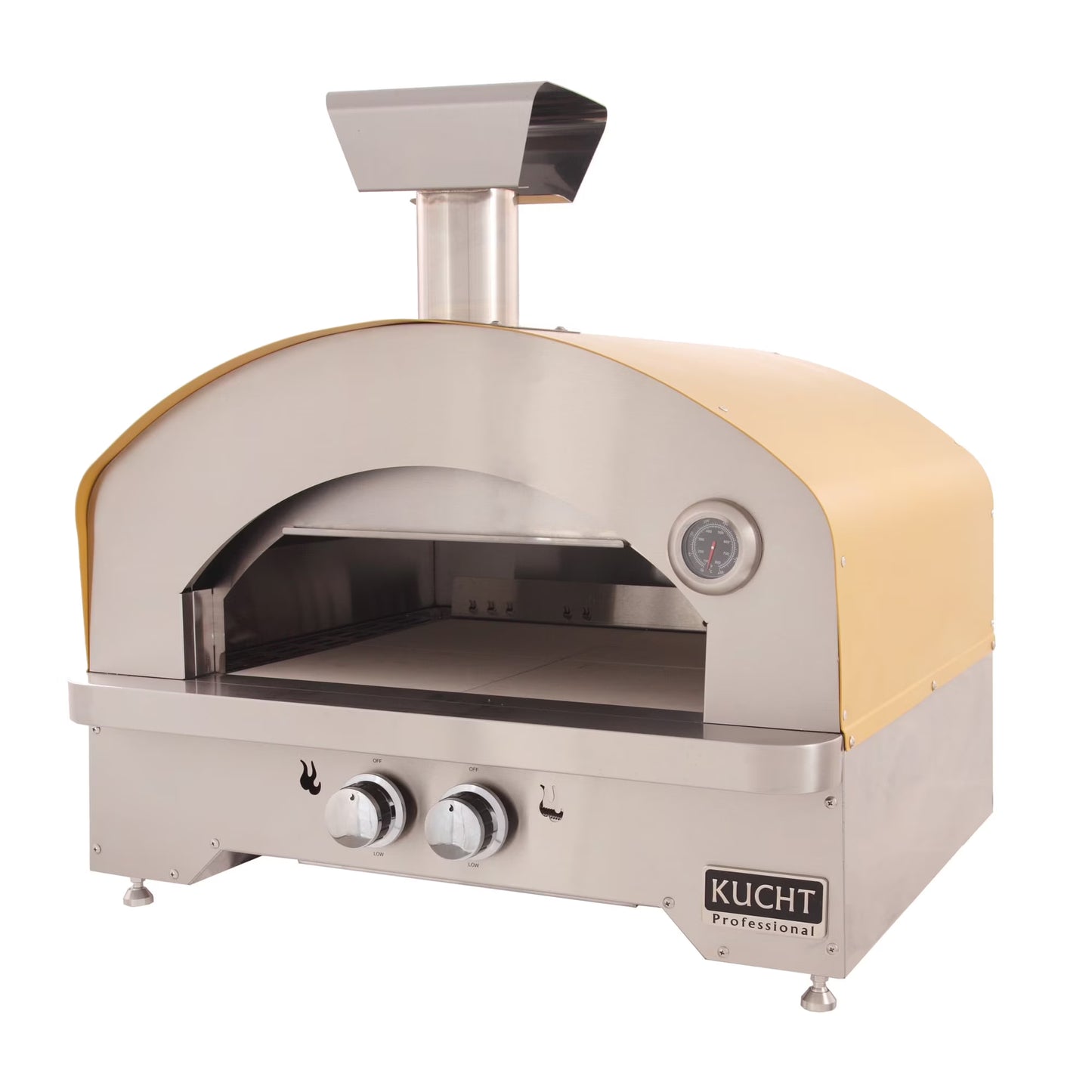 NAPOLI Outdoor Portable Propane Gas Pizza Oven in Yellow
