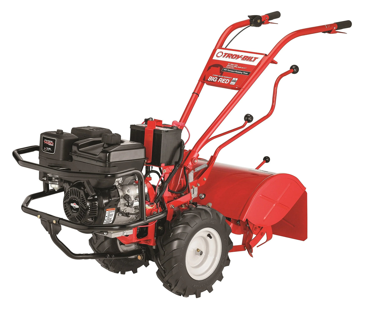 Restored Premium Troy-Bilt Big Red Forward Rotating Rear Tine Tiller with Electric Start (Refurbished)