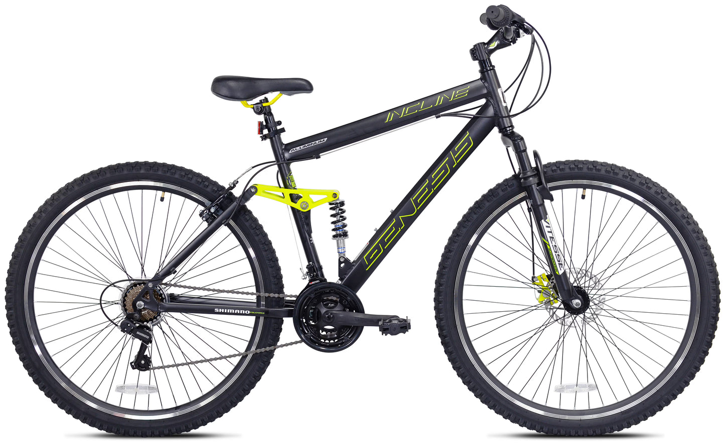 29" Incline Men's Mountain Bike, Black/Yellow