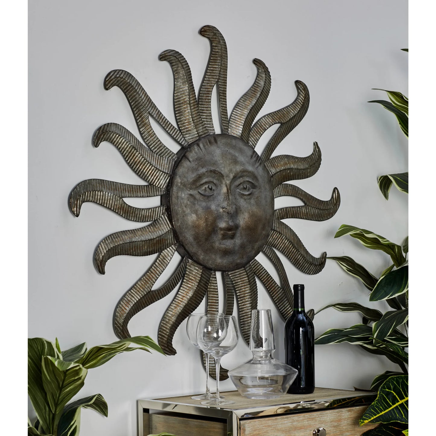 Metal Indoor Outdoor Sun Wall Decor image 2