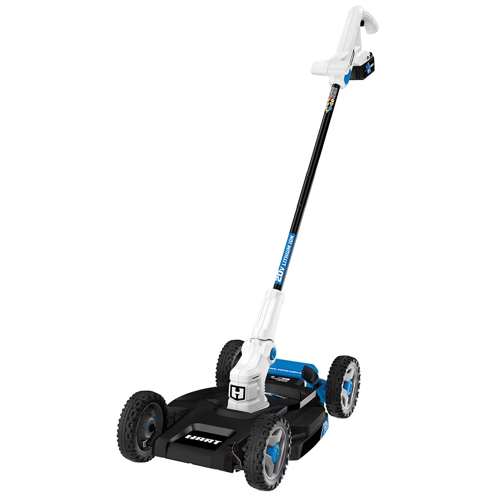 HART 20V 12" Cordless Trim Mower Kit, (1) 4.0Ah Lithium-Ion Battery