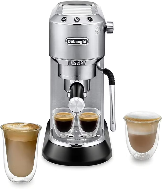 De'Longhi Dedica Arte 15-Bar, 2-Cup Metal Espresso Machine(Silver)