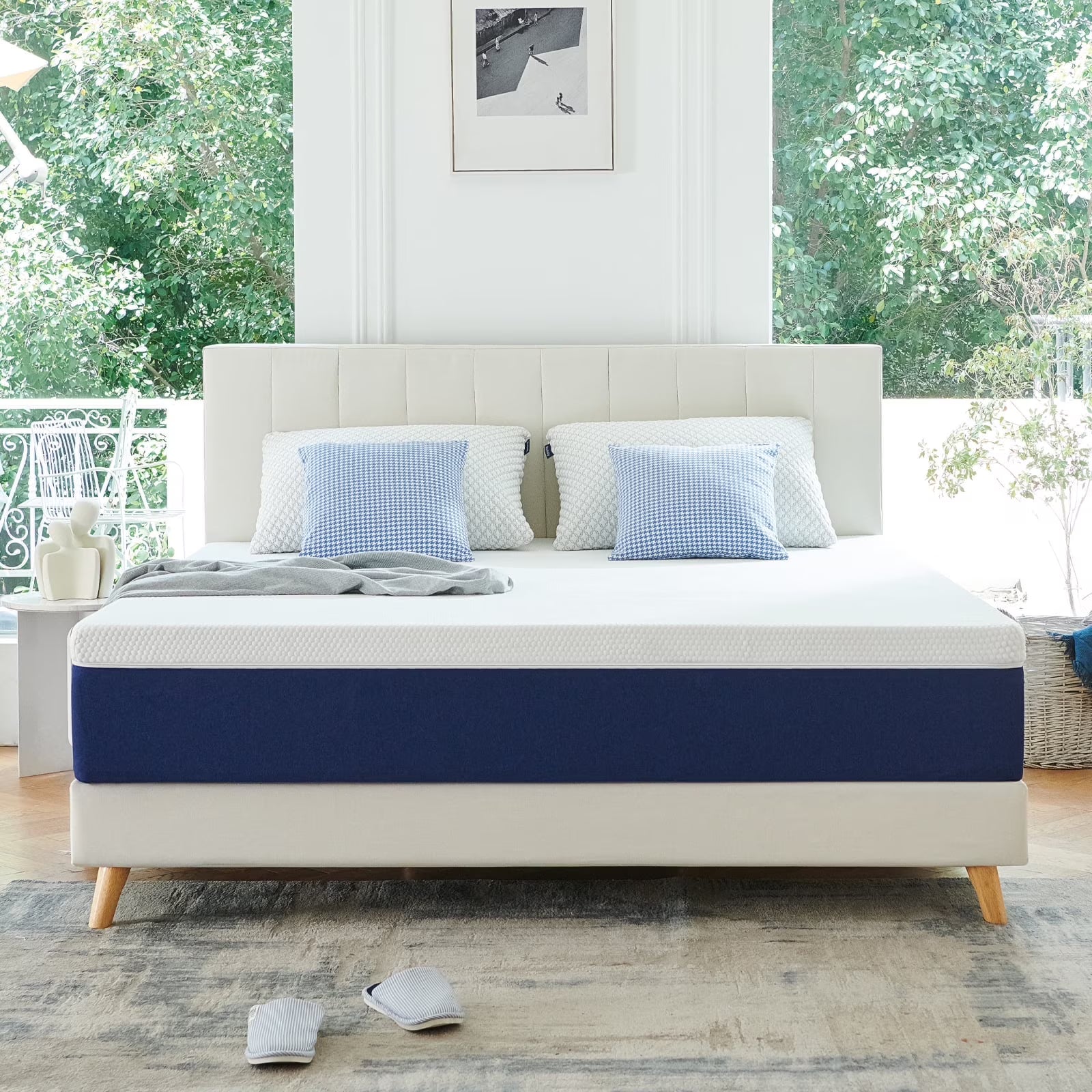 Twin Mattress, JIAVA 8" Medium Gel Memory Foam Mattress with Pressure Relief for Adult(Twin/8 in)