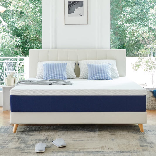 Twin Mattress, JIAVA 8" Medium Gel Memory Foam Mattress with Pressure Relief for Adult(Twin/8 in)