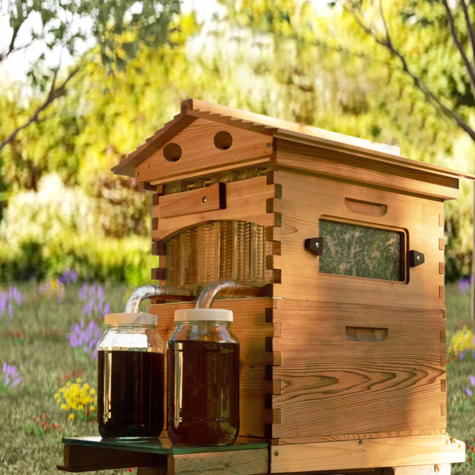 Bee Hive with Tap and Flow Hive Frame Complete Beehive Kit for Beginners