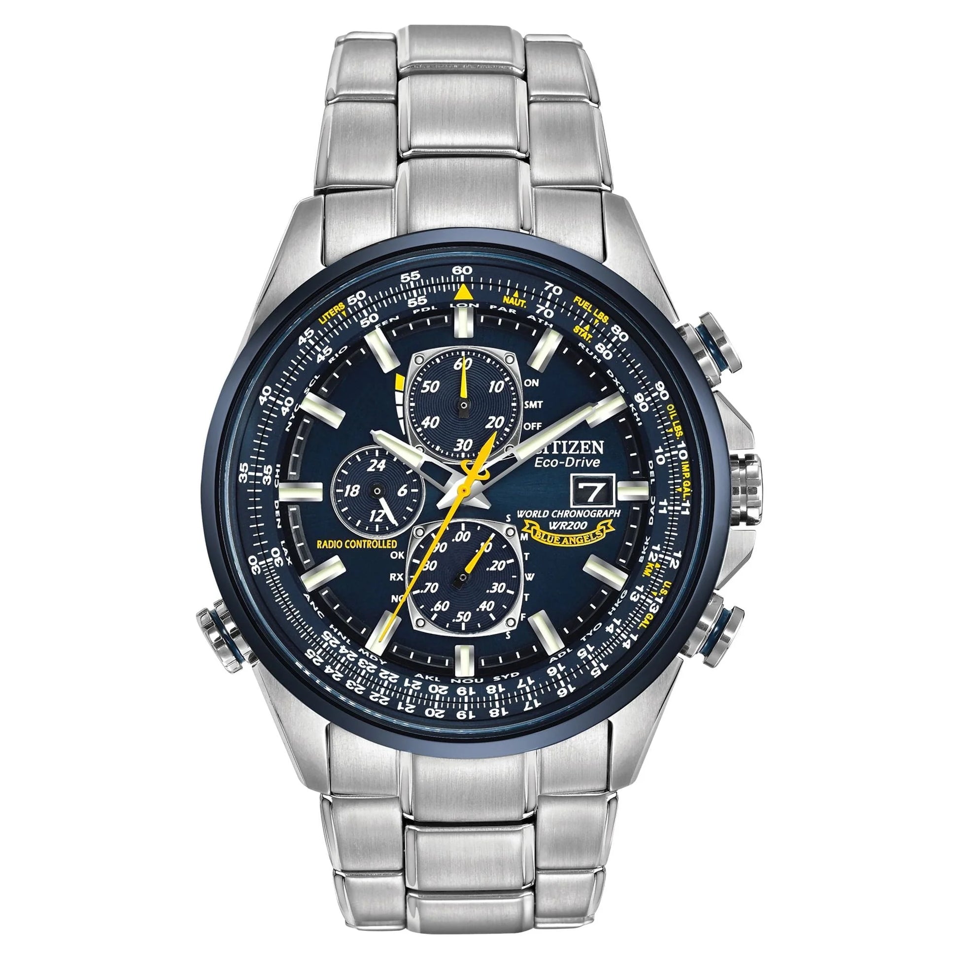 Citizen Men's Eco Drive Blue Angels World Chronograph AT Watch AT8020-54L