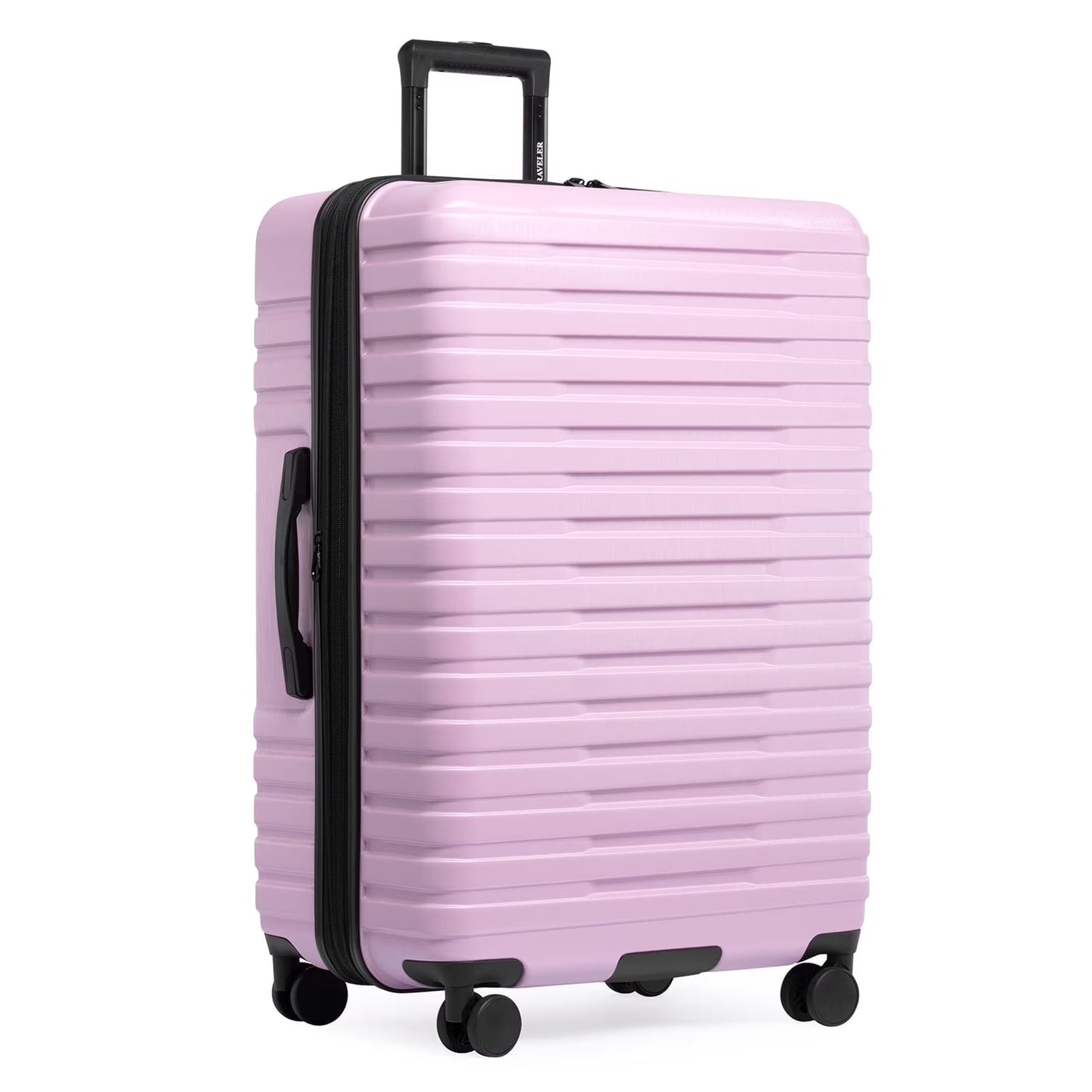 U.S. Traveler Boren Hardside Rugged Spinner Luggage, Lavender, 30" Checked Large(Lavender)