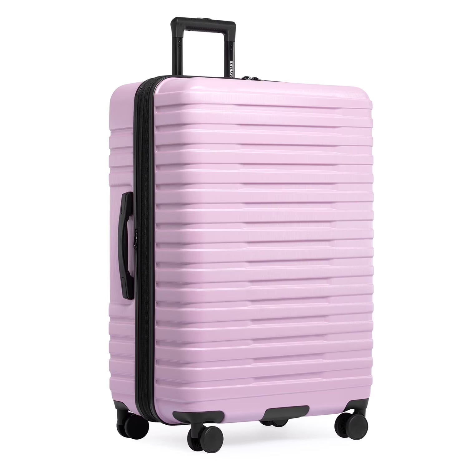 U.S. Traveler Boren Hardside Rugged Spinner Luggage, Lavender, 30" Checked Large(Lavender)