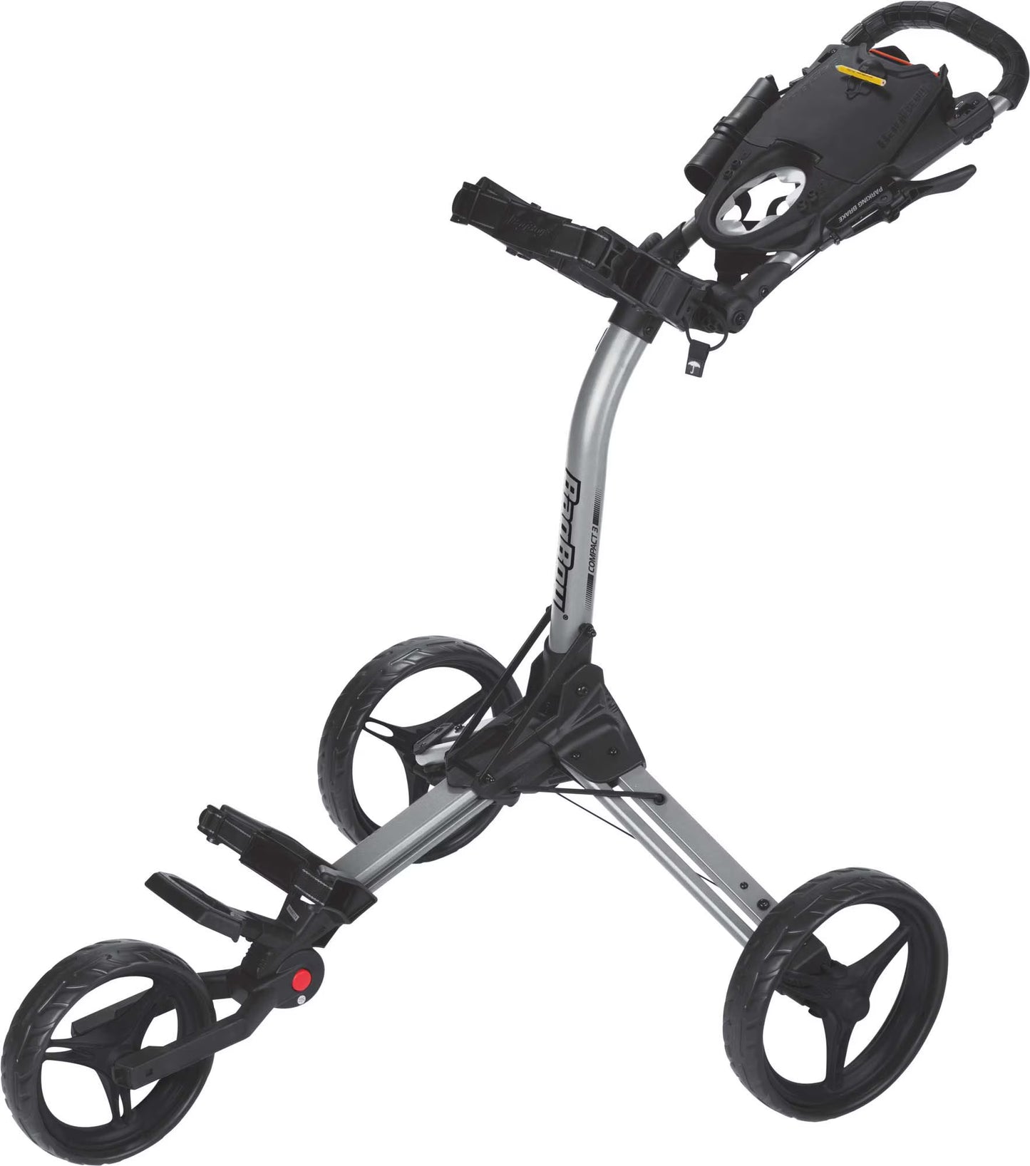 Bag Boy Golf Compact 3 Silver/Black Pull Cart(Silver/Black)