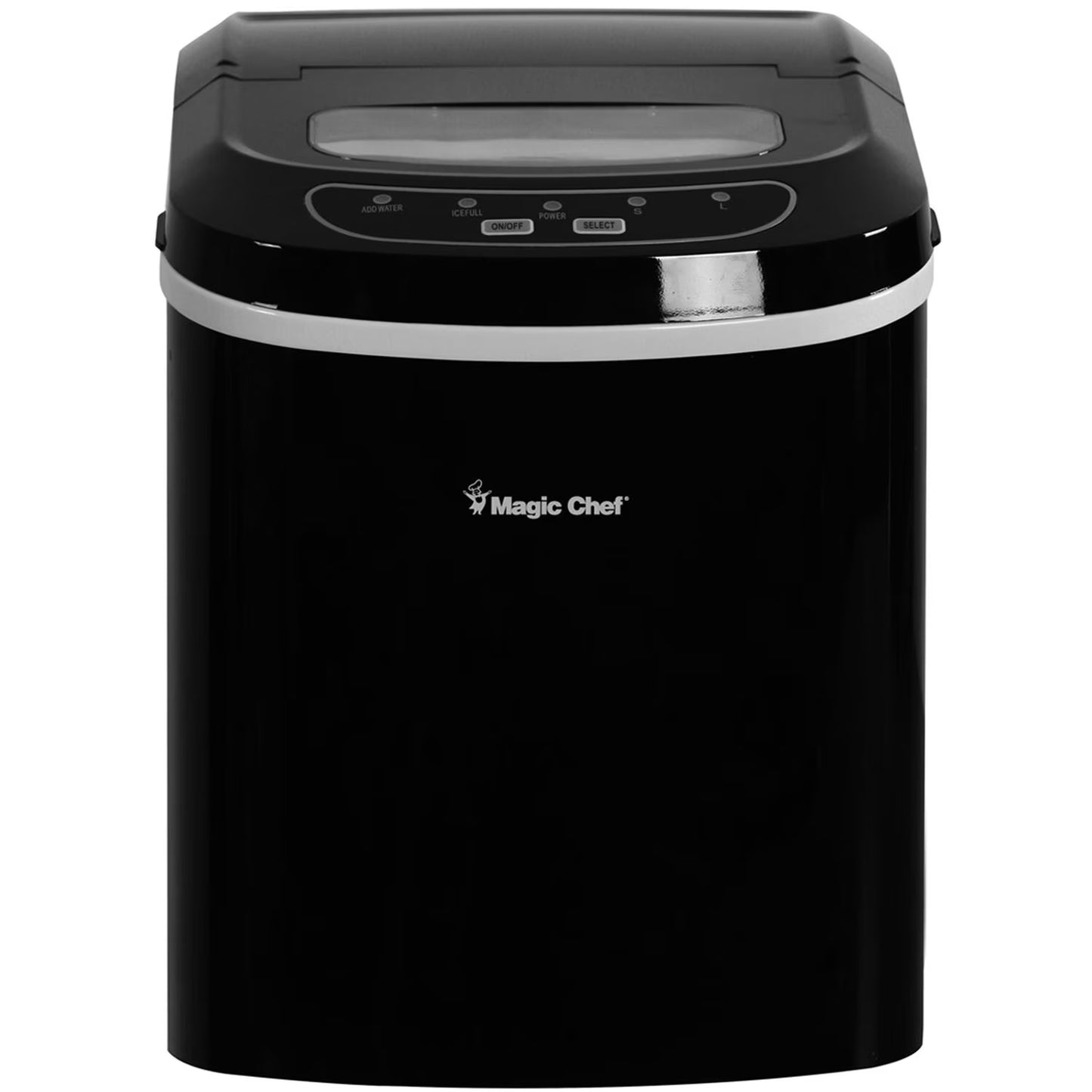 Magic Chef 27 lb. Capacity Portable Countertop Ice Maker, Black (Bullet Ice)(Black)