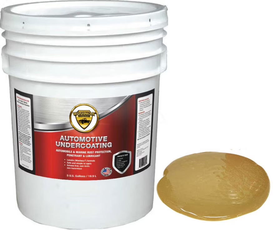 WOOLWAX Lanolin Auto/Truck Undercoating 5 Gallon Pail. Straw (clear)