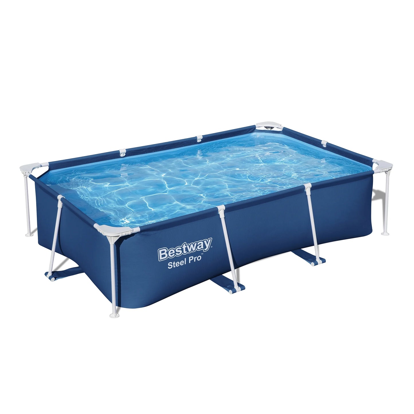 Open Box Bestway Steel Pro 8.5'x67"x24" Rectangular Above Ground Swimming Pool