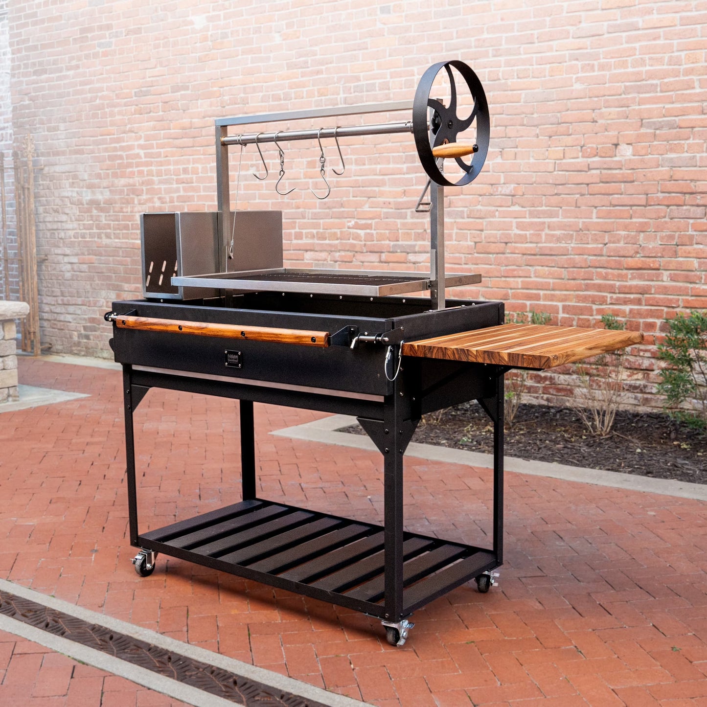 Backyard Discovery Argentine Santa Maria Wood Fire  Charcoal Steel BBQ Grill, Brasero