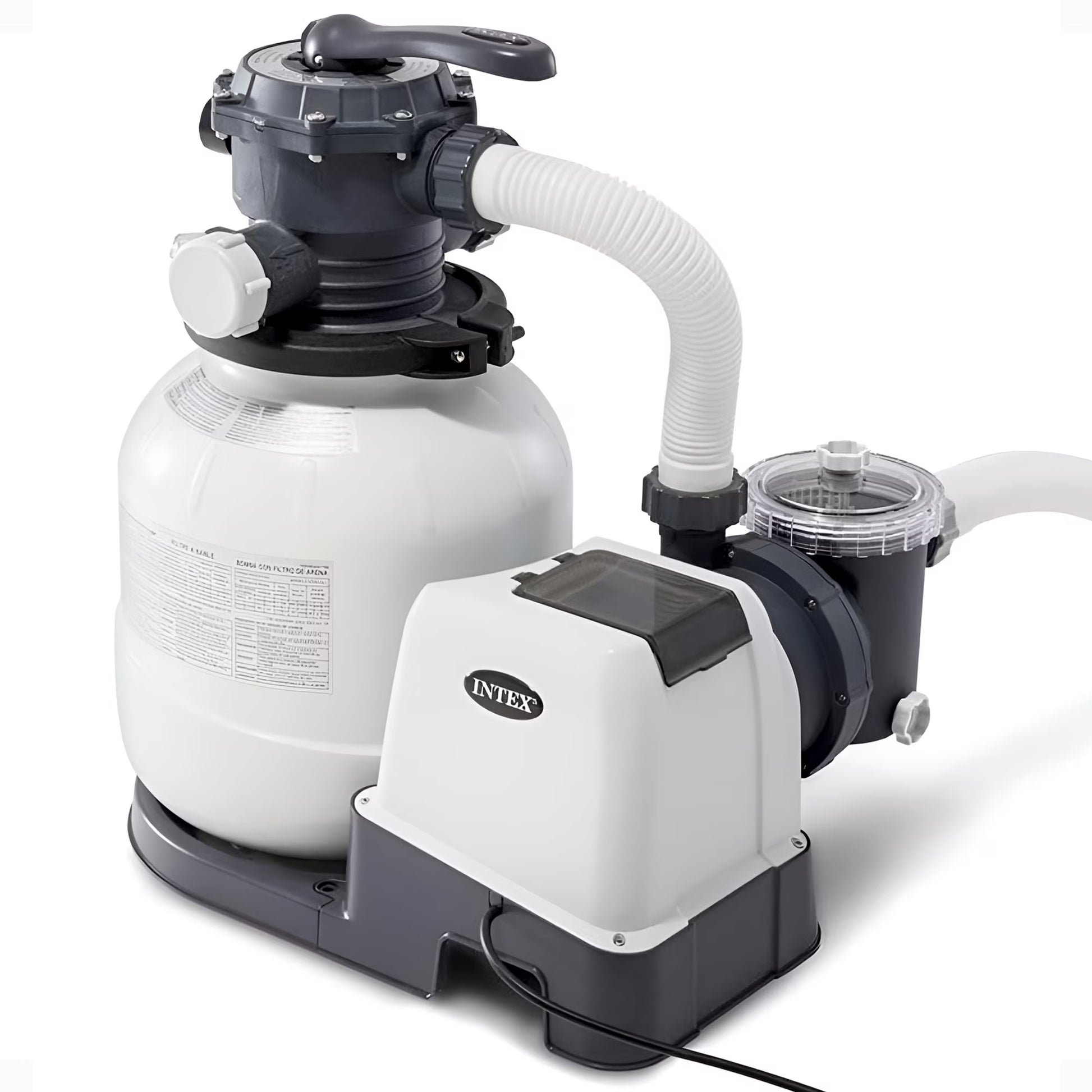 Intex 26645EG 2100 GPH Above Ground Pool Sand Filter Pump with Automatic Timer(2,100 Gallons Per Hour)