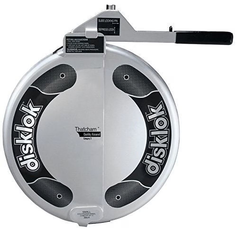 Disklok Security Device - Steering Wheel Lock - Silver - Left Hand Drive (LHD)(L/Silver)