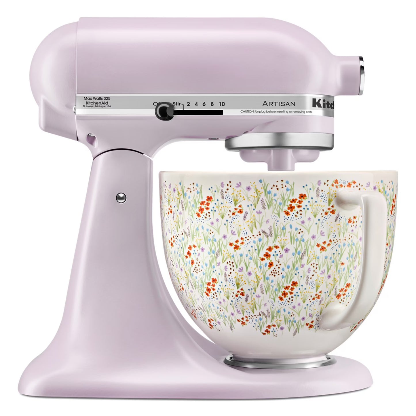 KitchenAid Artisan Series 5-Quart Tilt-Head Stand Mixer, Wildflower, KSM156CXWF(Wilfdflower)