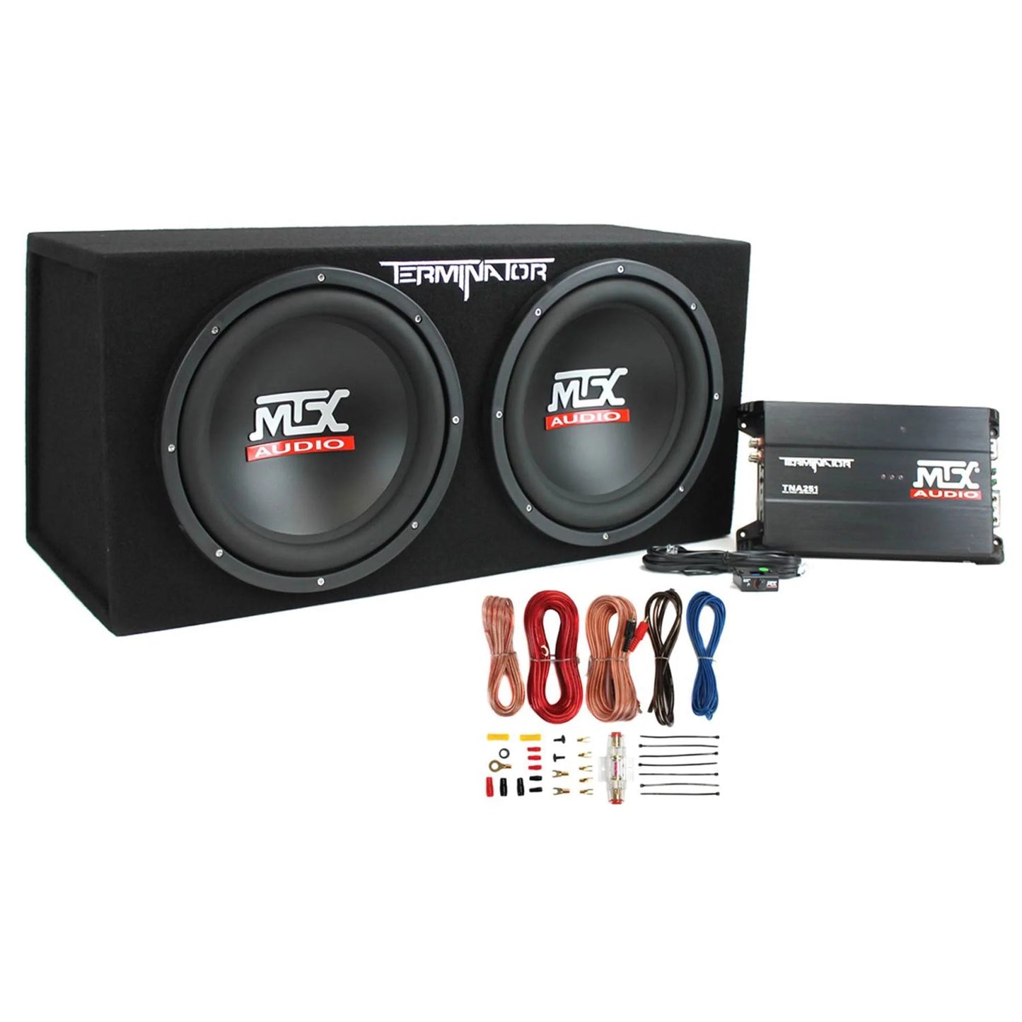 MTX 12" 1200W Dual Loaded Car Subwoofer Audio, Sub Box, Amplifier  Amp Kit