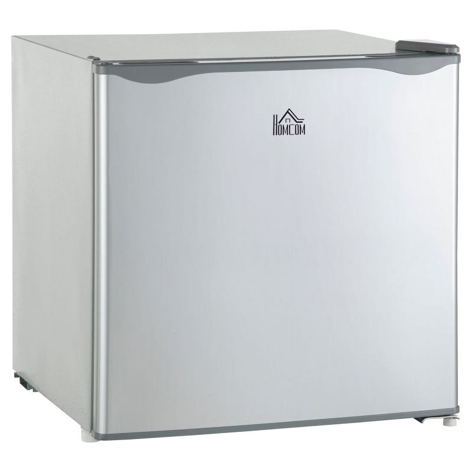 HOMCOM Mini Freezer Countertop, 1.1 Cu.Ft Compact Upright Freezer with Removable Shelves, Reversible Door for Home, Dorm, Apartment and Office, gray  05