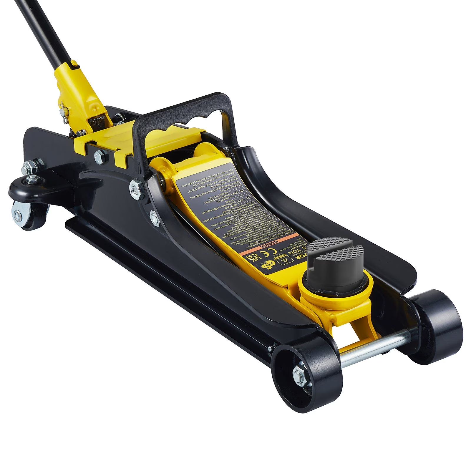 2.5 Ton Low Profile Floor Jack - Heavy Duty Steel Hydraulic Pump for Cars  SUVs