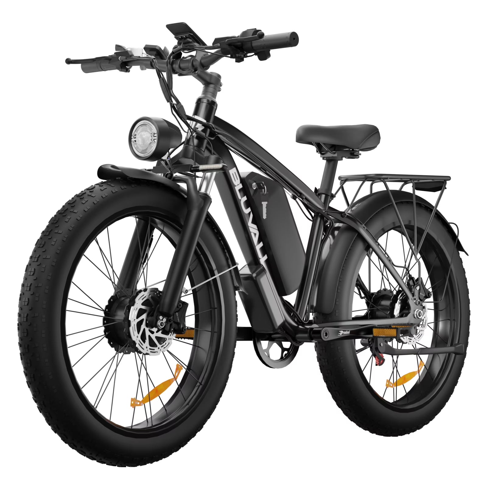 Electric Bike for Adults, 2000W 26'Fat Tire Electric Bike, 35MPH AWD Dual Motor Electric Bicycles, 48V 22.4AH Battery Fast Ebikes Dual Hydraulic Brakes UL 2849(Black)