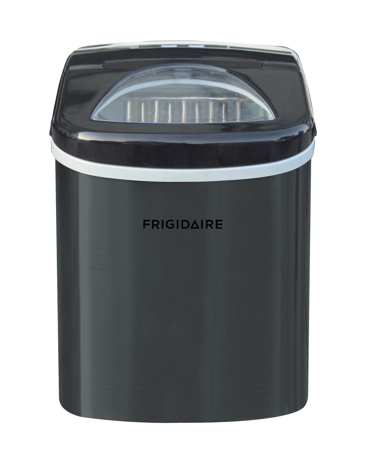 Frigidaire Portable Self Cleaning Ice Maker, Black Stainless Steel, (EFIC117-Ssblack_Sc)