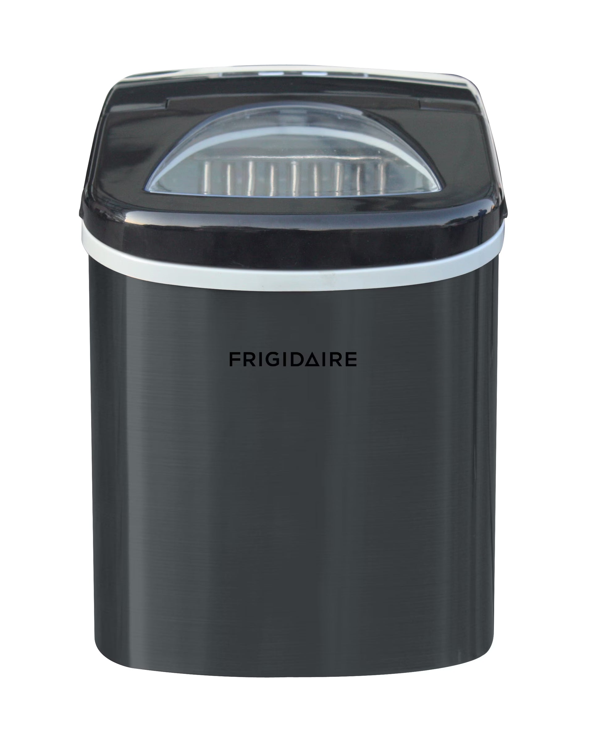 Frigidaire Portable Self Cleaning Ice Maker, Black Stainless Steel, (EFIC117-Ssblack_Sc)
