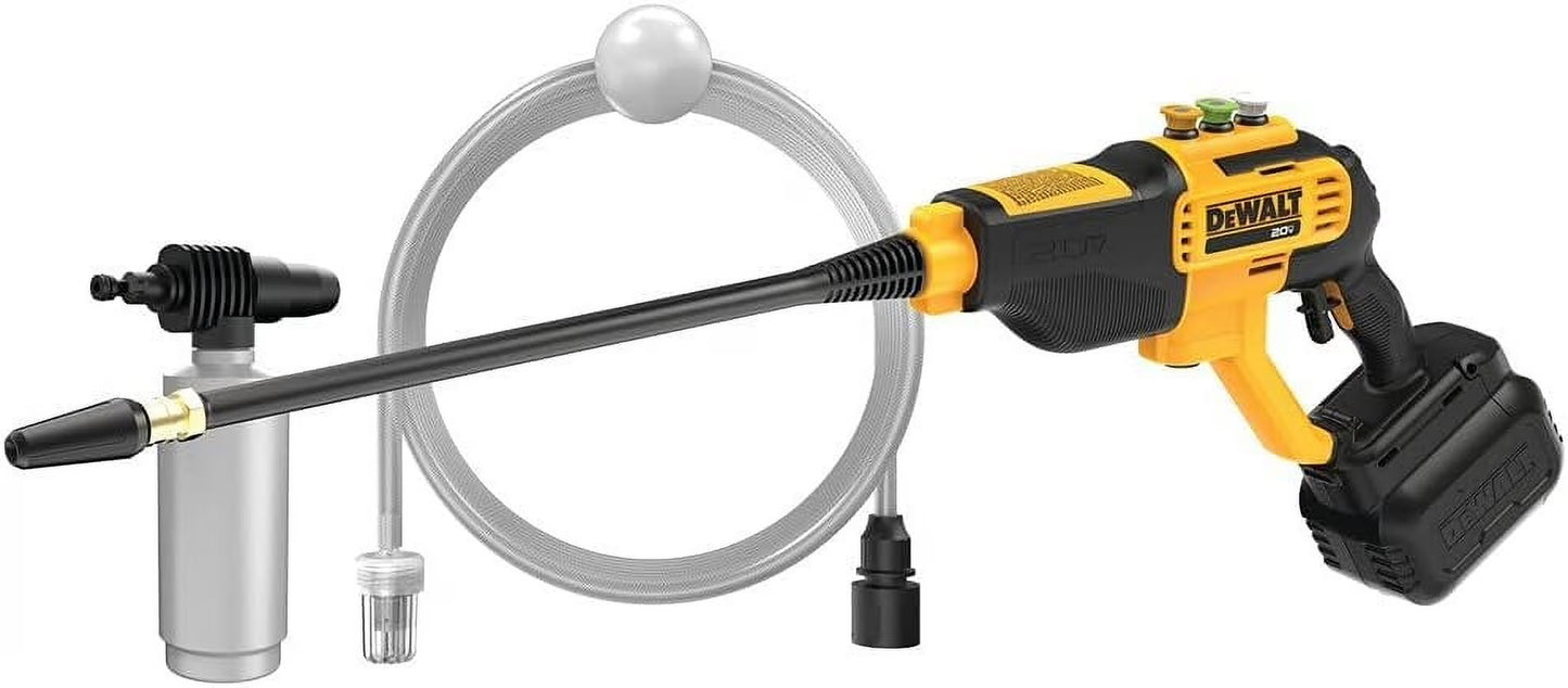DEWALT Cordless Pressure Washer, Power Cleaner, 550-PSI, 1.0 GPM, Battery  Charger Included DCPW550P1