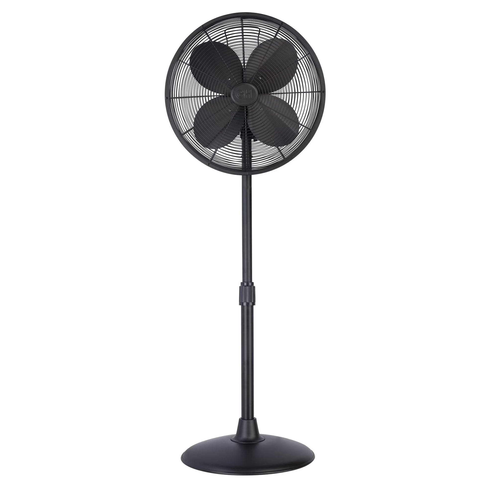 Good Housekeeping 16" 3-Speed Oscillating Pedestal Fan(Matte Black)