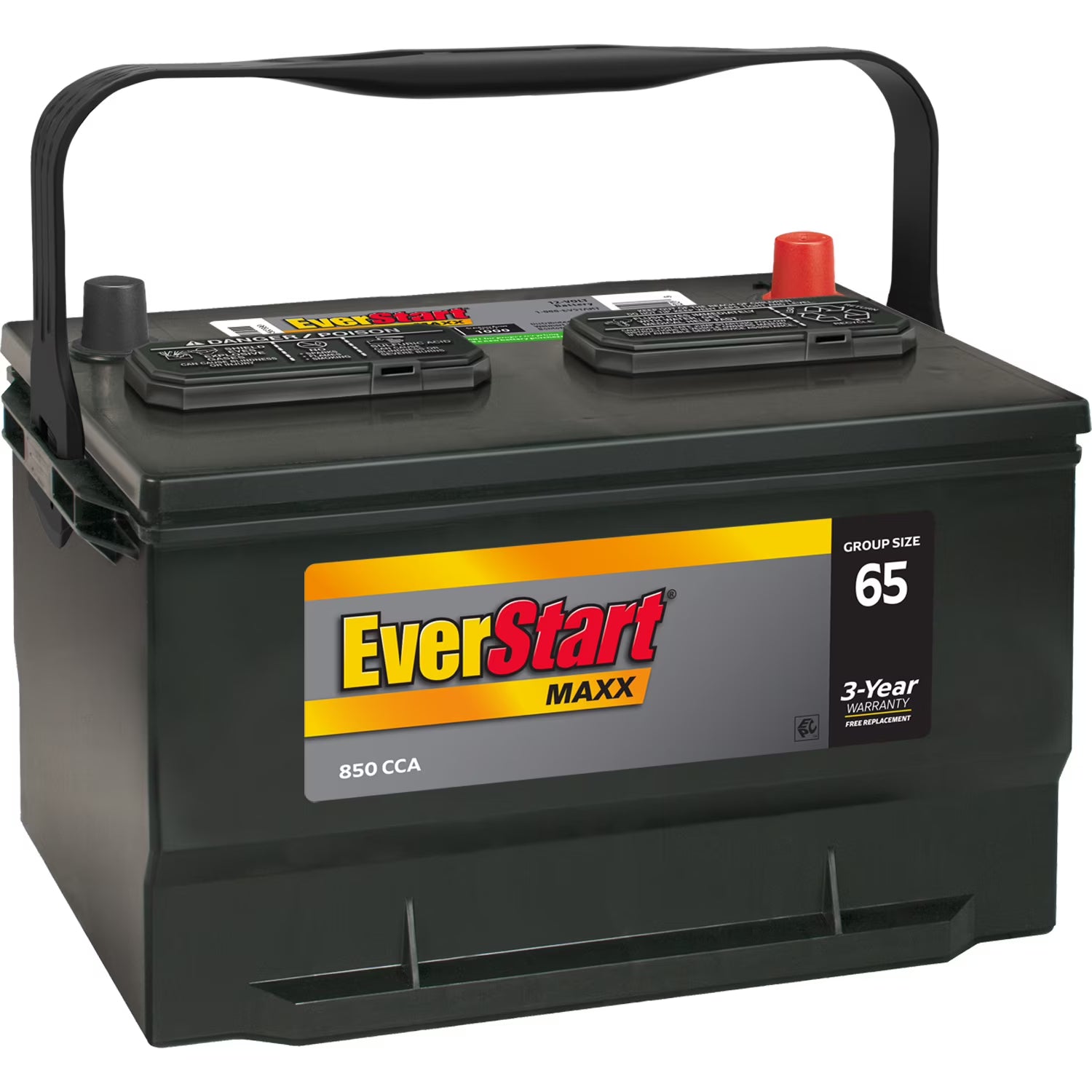 EverStart Maxx Lead Acid Automotive Battery, Group Size 65 12 Volt 850 CCA(Single)