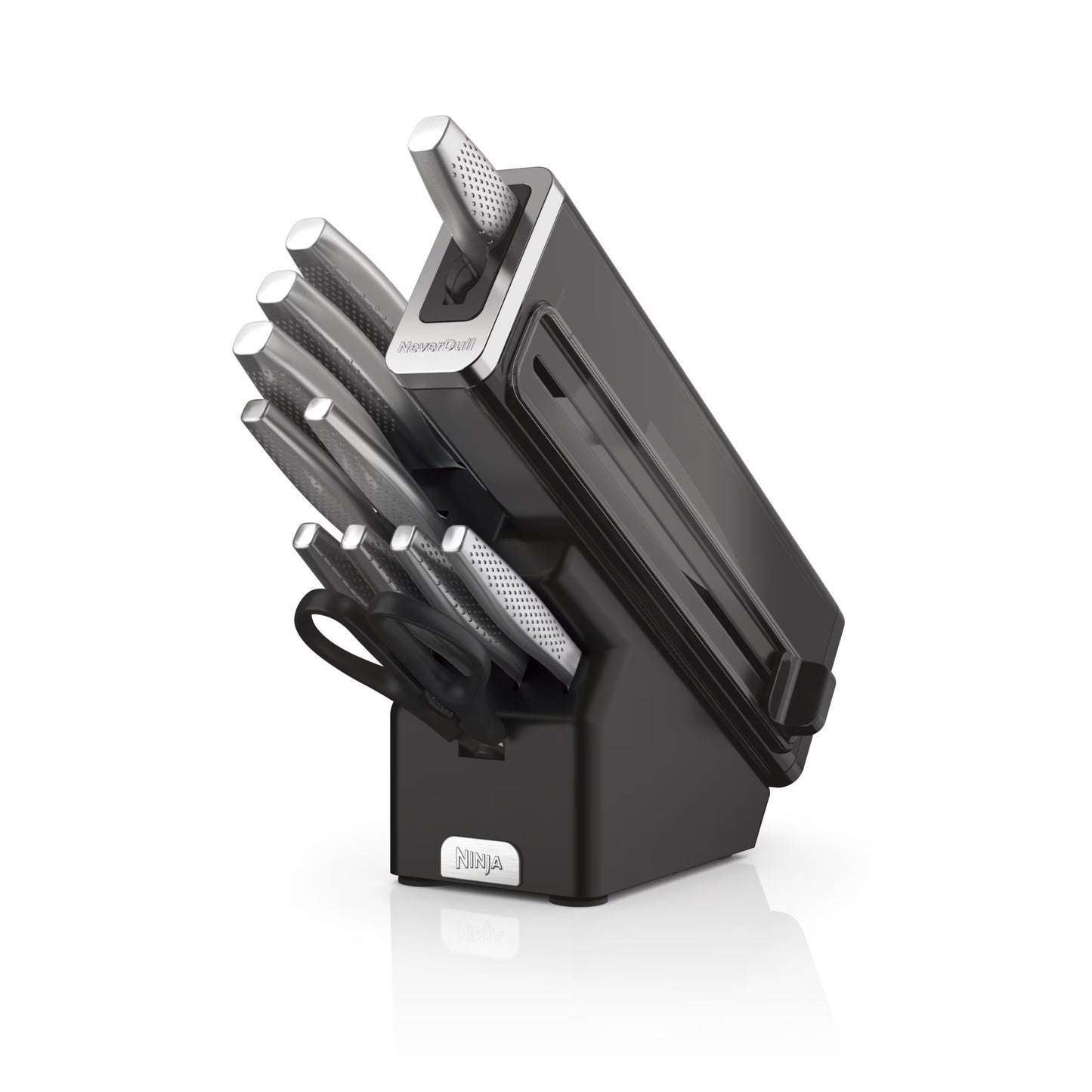 Ninja NeverDull Essential 12-Piece Stainless Steel Knife Set with Built-in Sharpener, K22012(1)