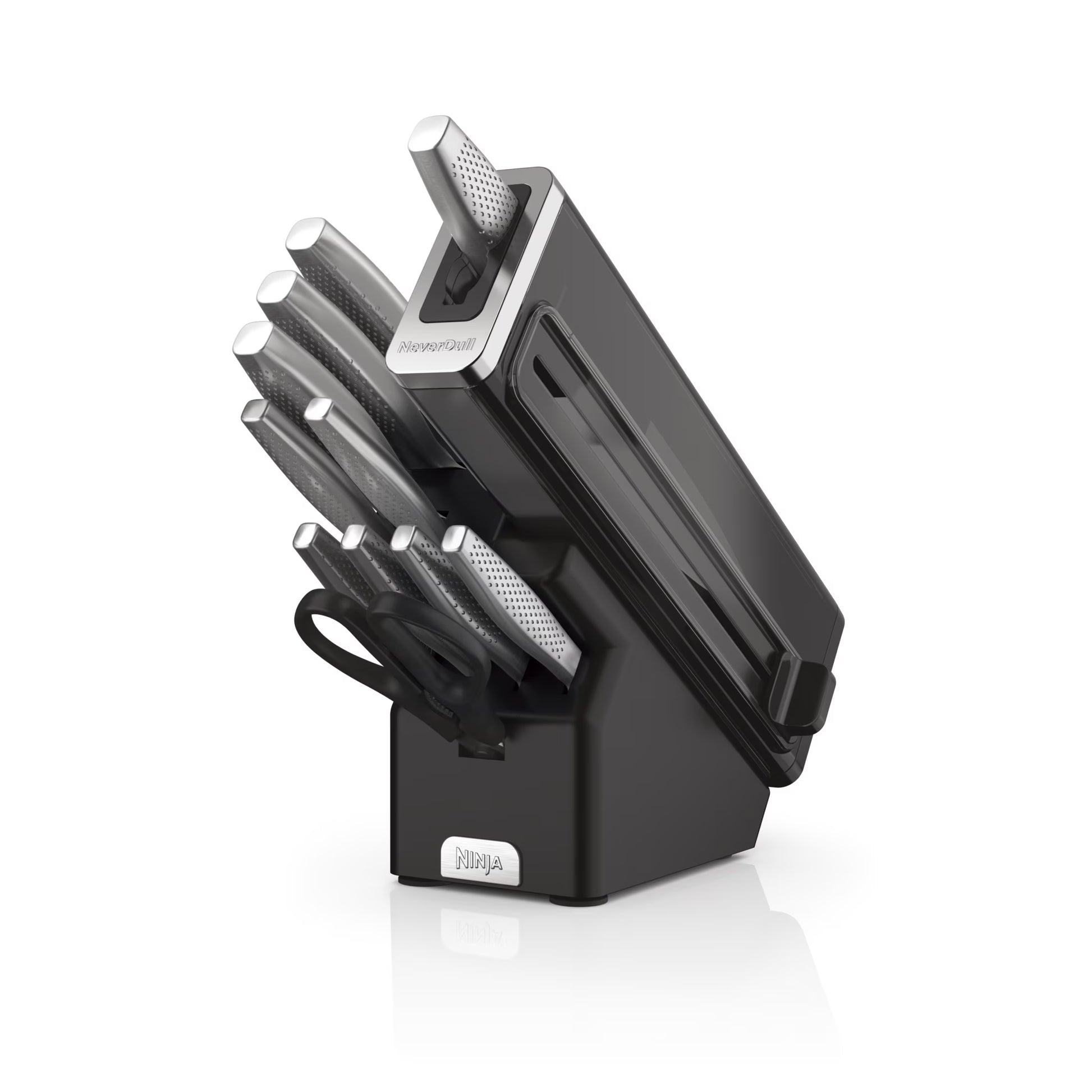 Ninja NeverDull Essential 12-Piece Stainless Steel Knife Set with Built-in Sharpener, K22012(1)