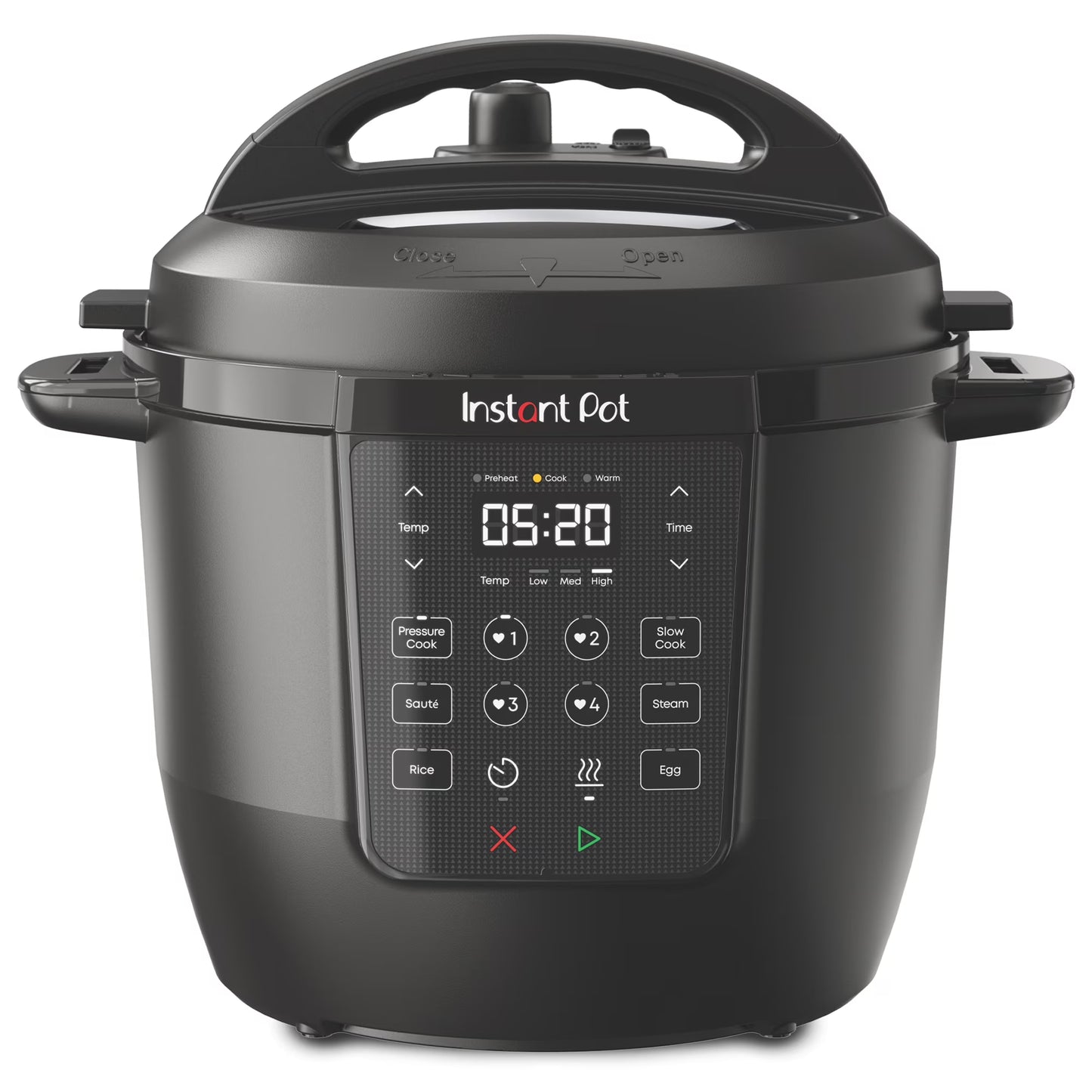 Instant Pot 6Qt RIO Chef Series 7-in-1 Multi-Cooker, Pressure Cooker, Slow Cook,  More, Black(Black)
