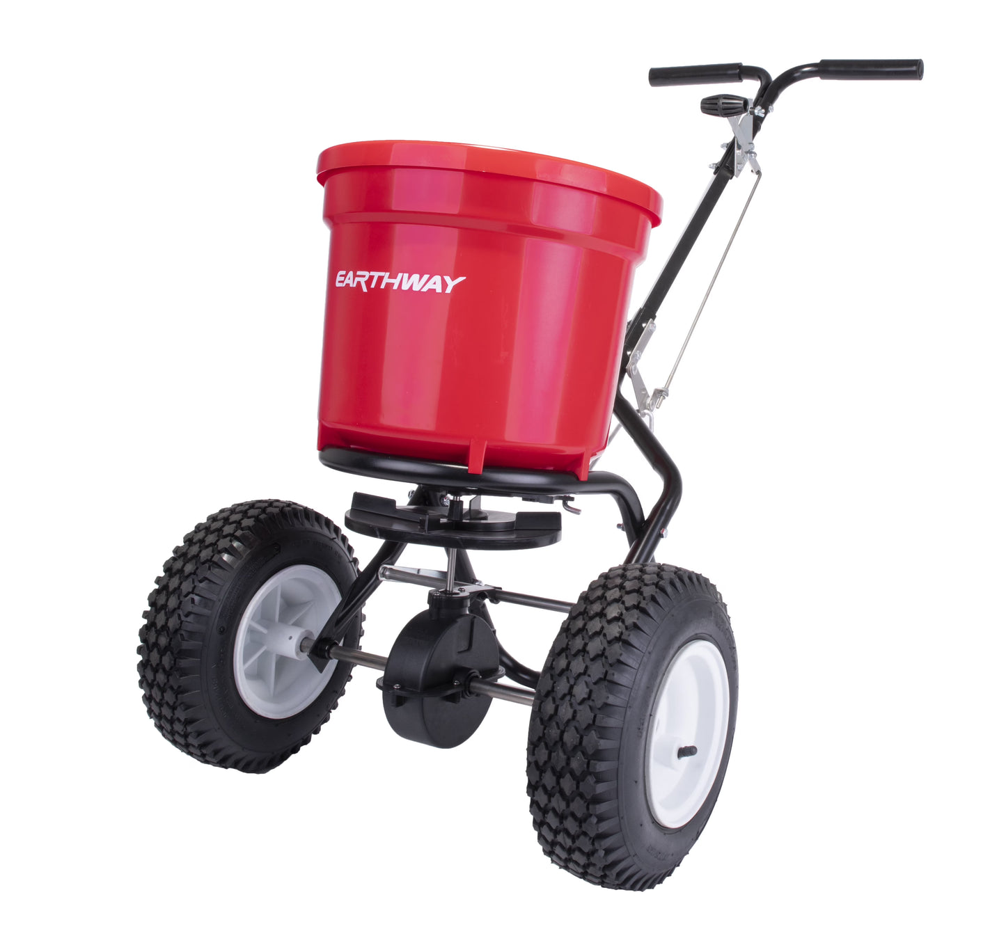 EarthWay 2150 50lb Red Commercial Broadcast Lawn Fertilizer Spreader