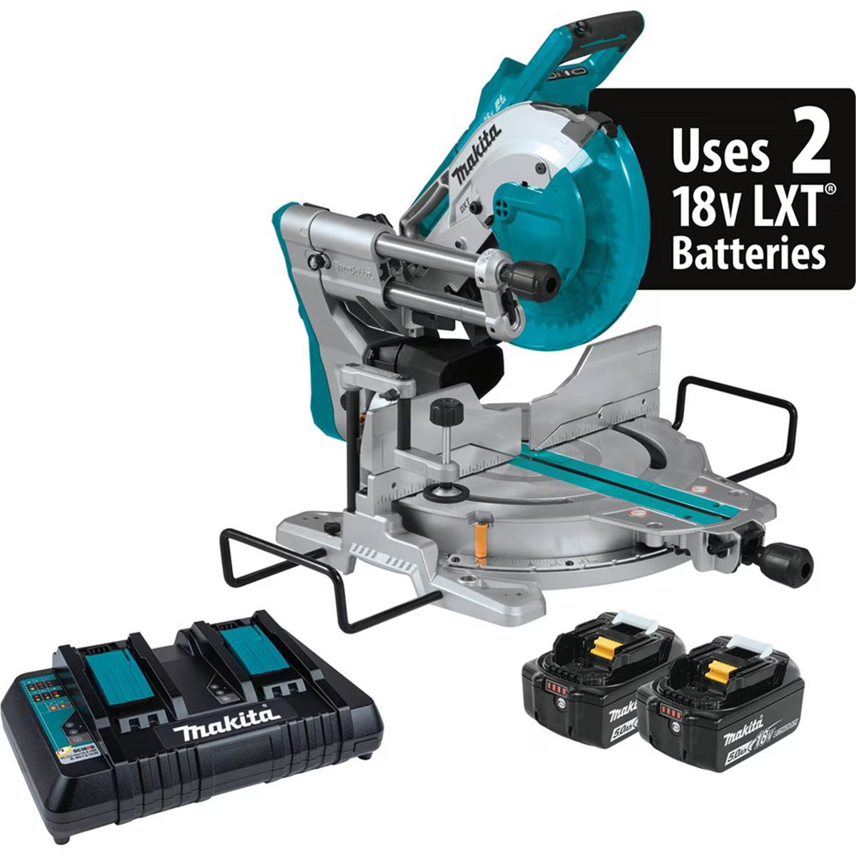 Makita X2 LXT Brushless Cordless Dual Bevel Sliding Compound Miter Saw w/ Laser