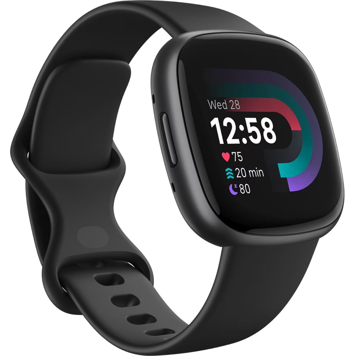 Fitbit Versa 4 Fitness Smartwatch - Black/Graphite Aluminum(Black)