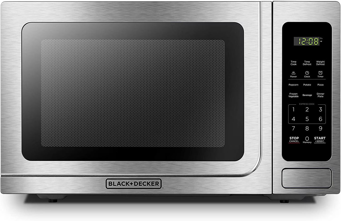 BLACK+DECKER 1.4 cu ft Countertop Microwave Ovens in Stainless Steel(1.4 Cu.ft)