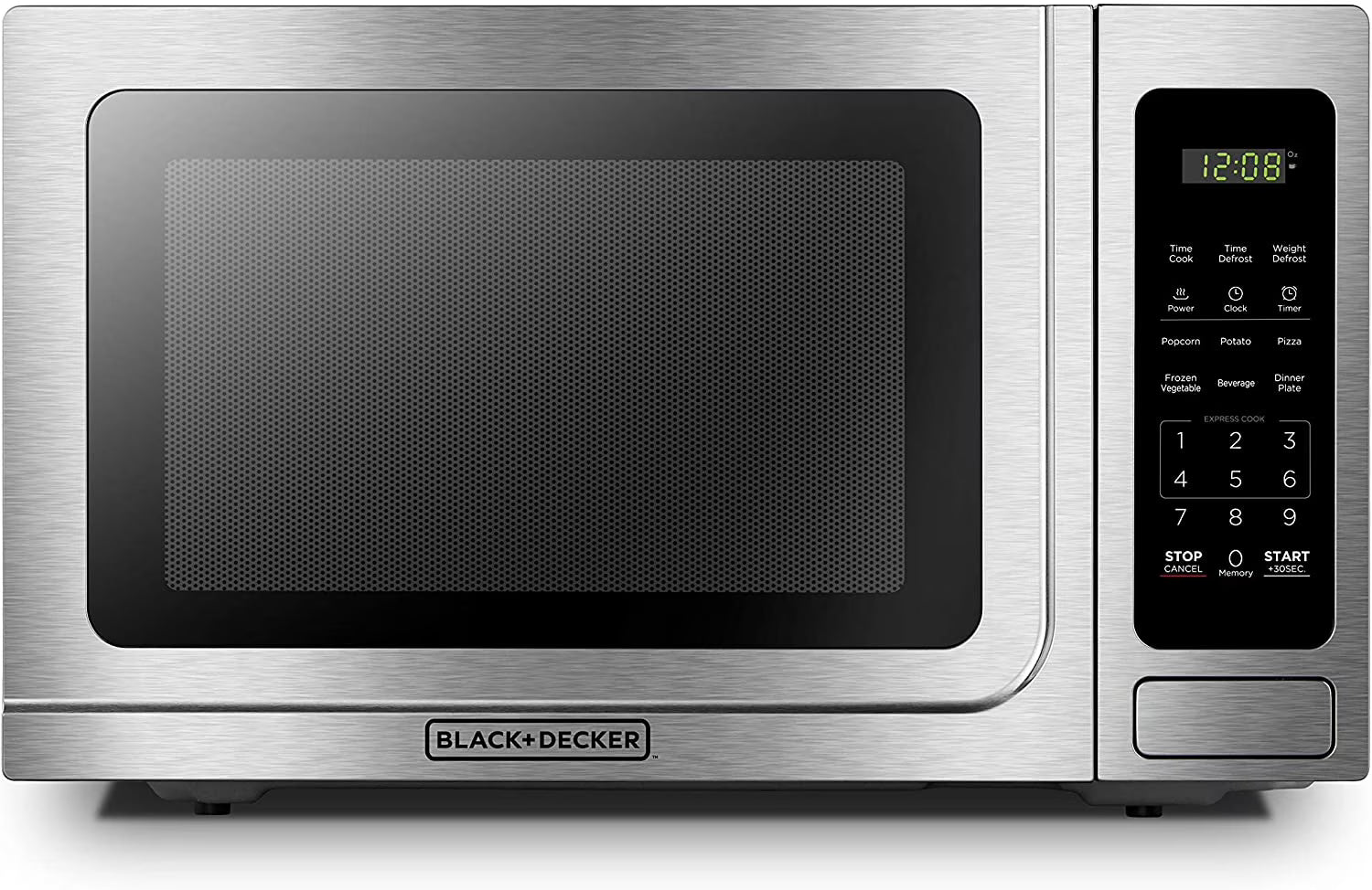 BLACK+DECKER 1.4 cu ft Countertop Microwave Ovens in Stainless Steel(1.4 Cu.ft)