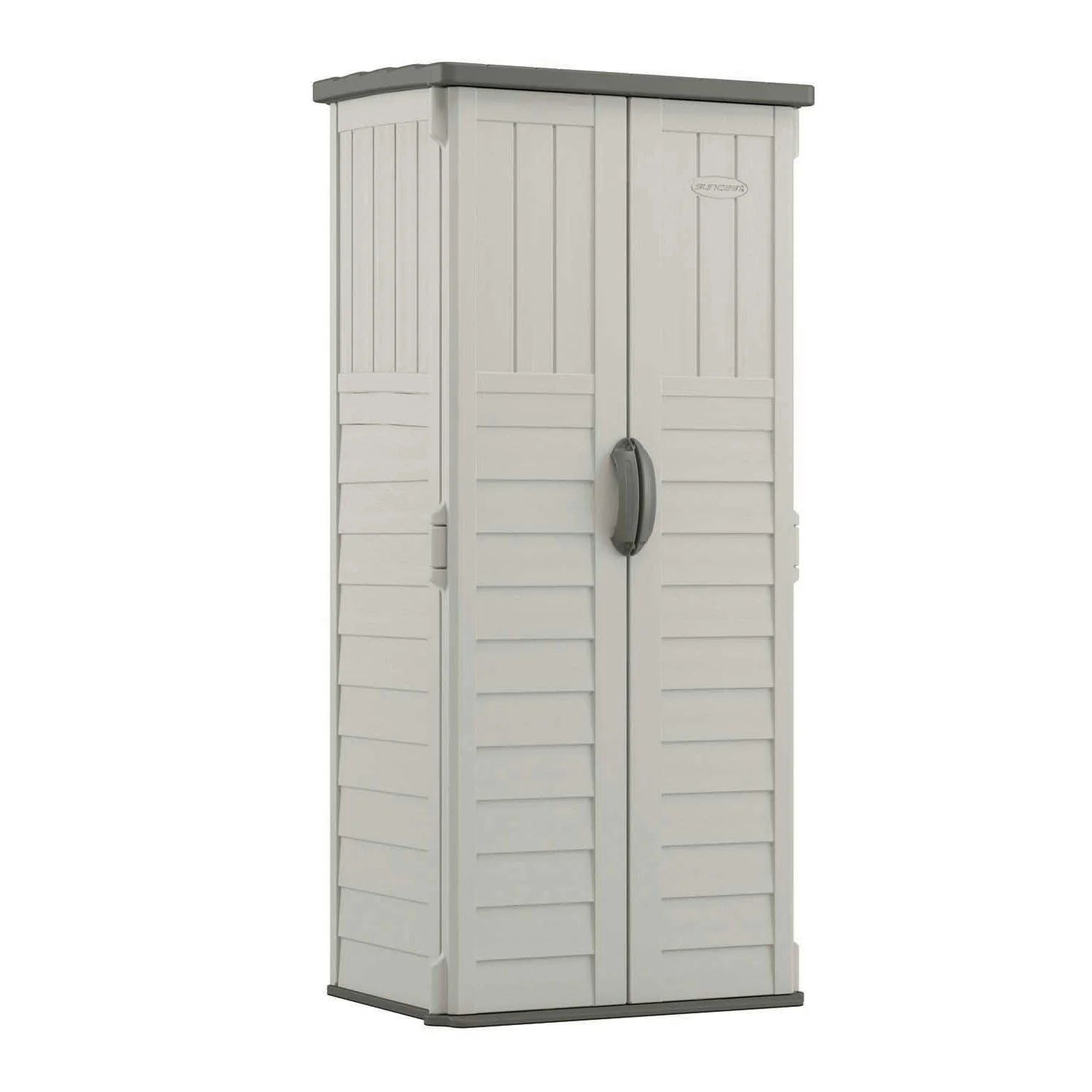 Suncast BMS1250 Resin Vertical Storage Shed Building, 22 cubic feet(1 Vertical Shed)