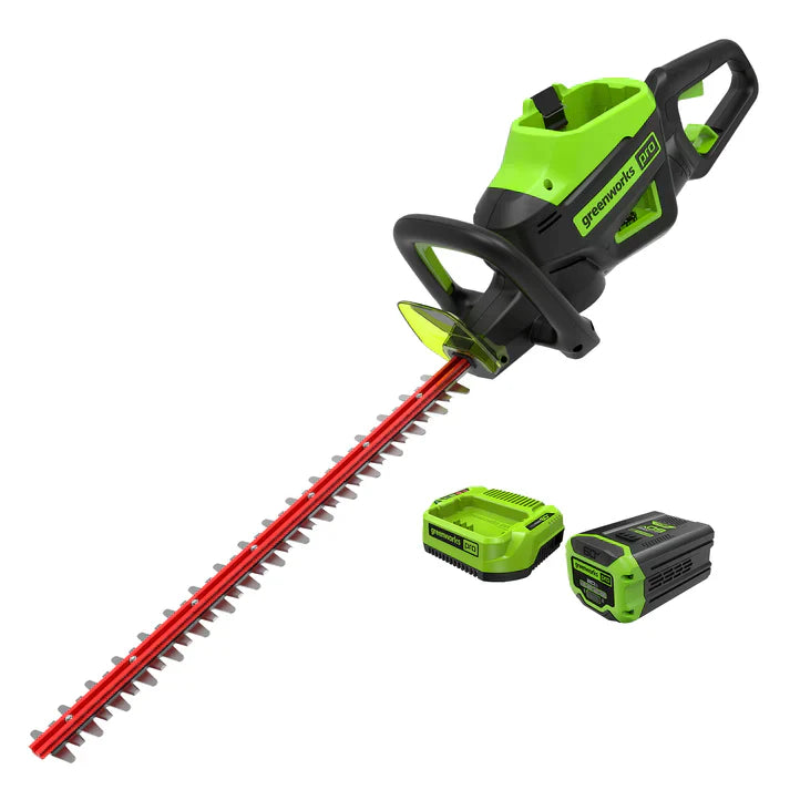Greenworks 60V 26" Cordless Battery Hedge Trimmer with 2.0Ah Battery  Charger