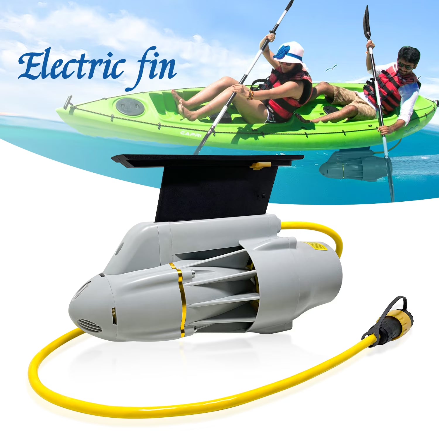 Electric Enigne Trolling Motor for SUP, Fishing Kayak, Belly Boat, 8KM/H Underwater Thruster SUP Paddle Board, (Battery not Included)(24V 360W Motor)