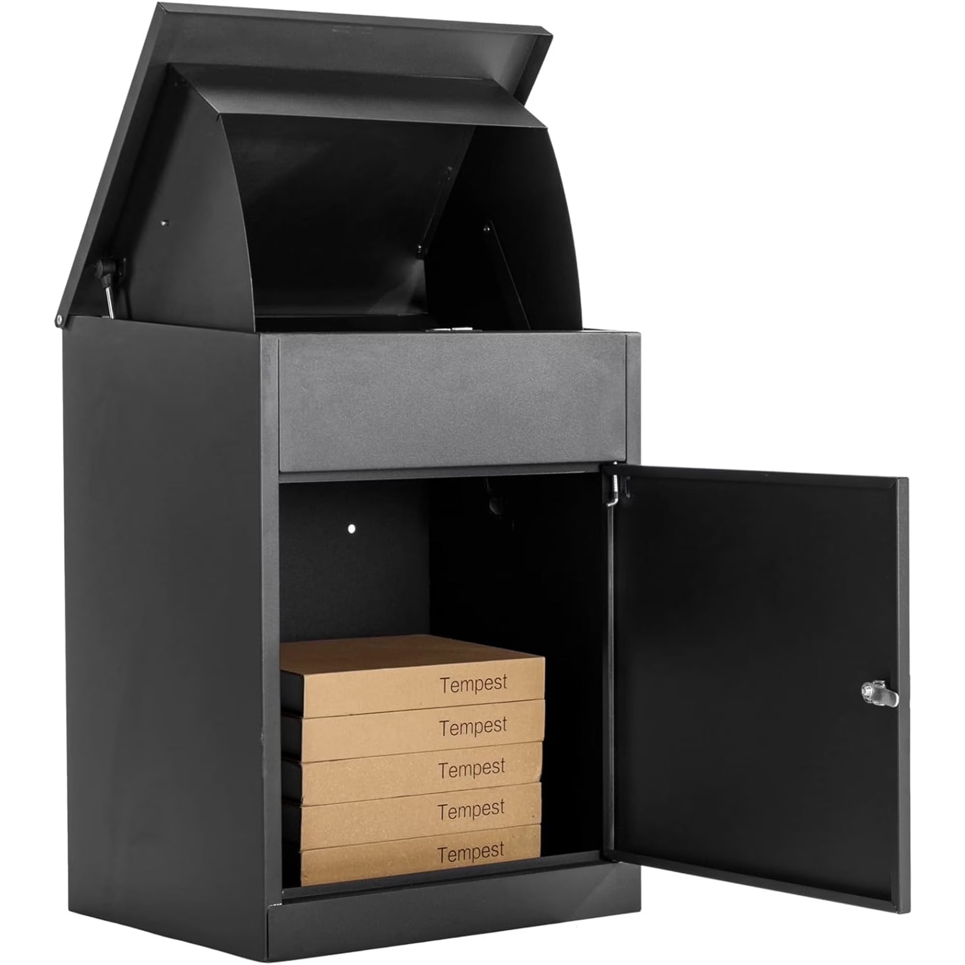 ICEELF Large Package Delivery Boxes, Galvanized Steel, Lockable, Anti-Theft, 17.3" x 13.8" x 22.1"