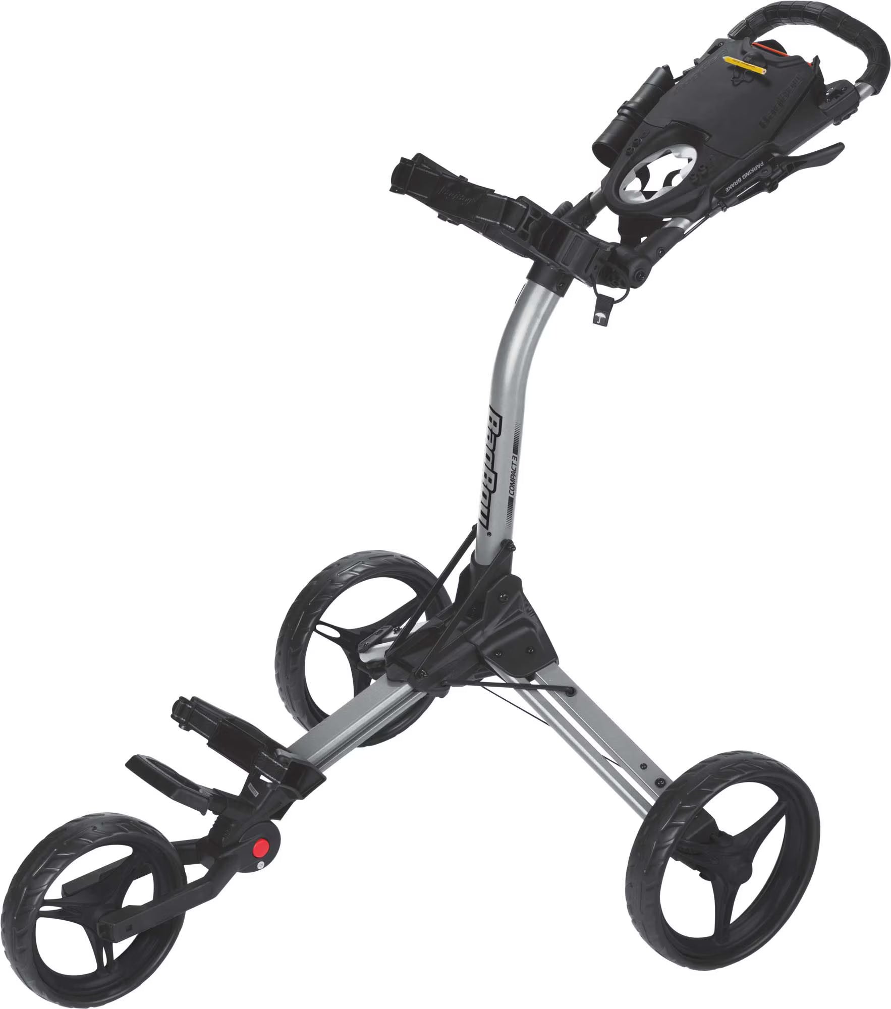 Bag Boy Golf Compact 3 Silver/Black Pull Cart(Silver/Black)