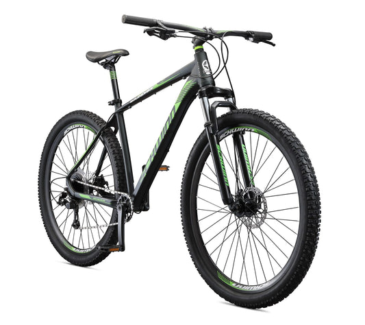 29-in. Boundary Mens Mountain Bike, Black and Green